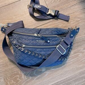 MZ Wallace Crosby Quilted Denim Convertible sling bag. Perfect condition.